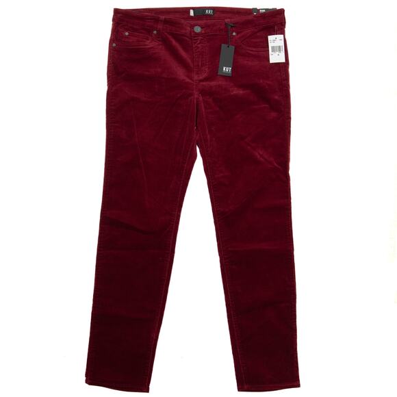 Kut From The Kloth Syrah Diana Corduroy Relaxed Fit Skinny Pants Size 16 - Picture 1 of 12
